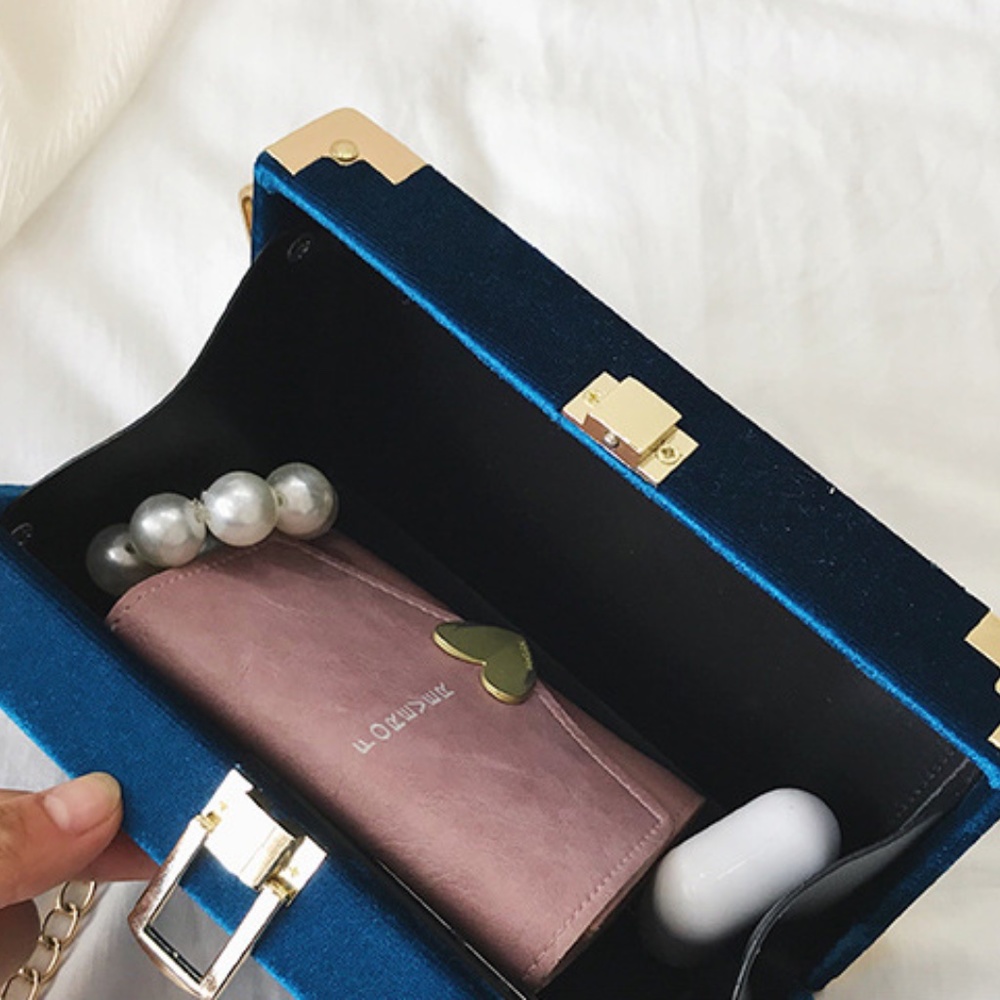 NWT Blue Velvet & Gold ⭐ Constellation ⭐ Purse - Picture 2 of 6